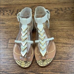 Dolce Vita Embossed leather Sandals